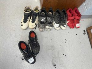 Donated shoes